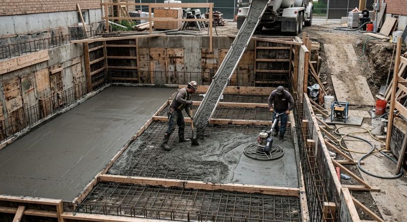 Basement Concrete Installation in Chalfont, PA