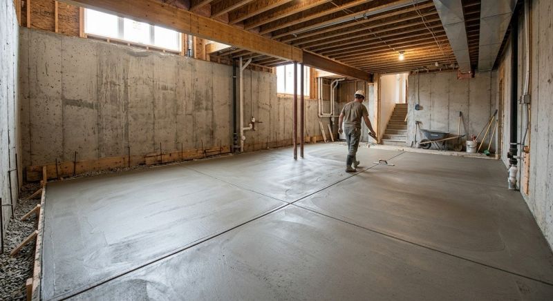 Basement Concrete Installation in Chester County, PA