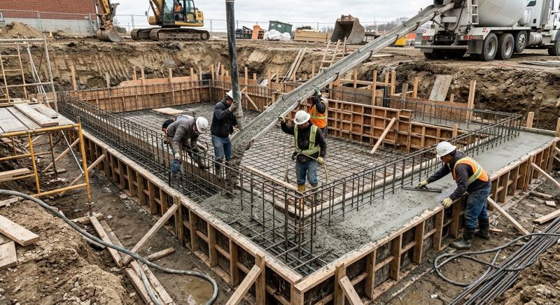 Basement Concrete Installation in Glen Mills, PA