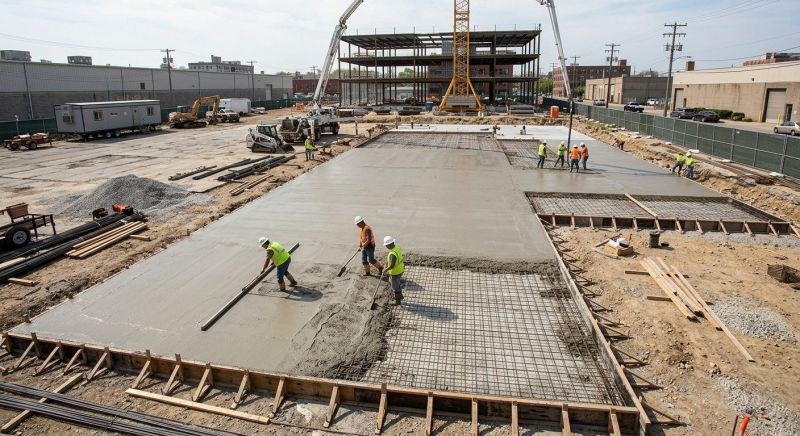 Commercial Slab Construction in Blue Bell, PA