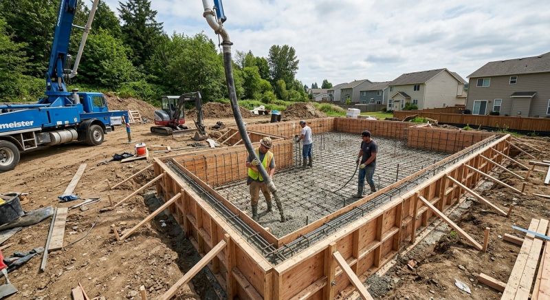 Concrete Foundation Installation in Marcus Hook, PA