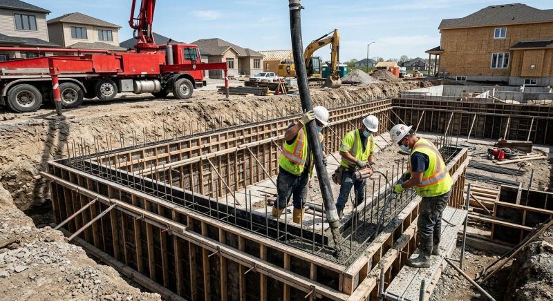 Foundation Wall Pouring in Broomall, PA