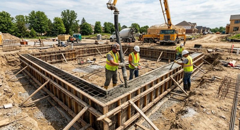 Foundation Wall Pouring in Devon, PA