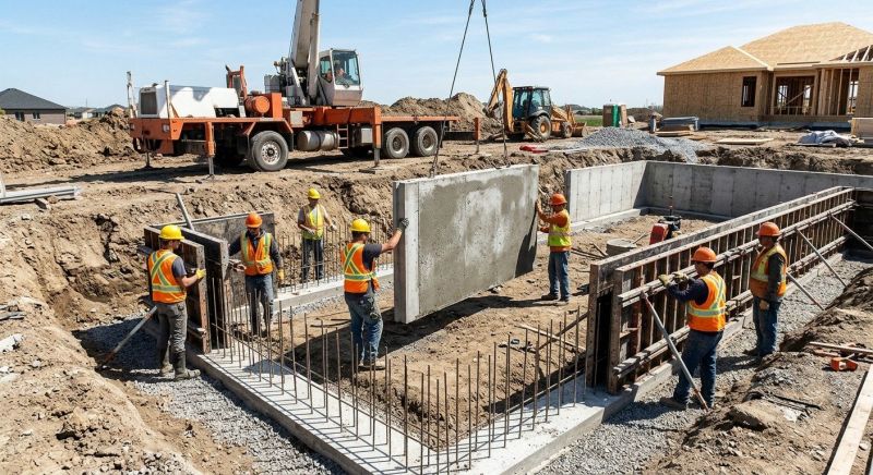 Foundation Wall Pouring in Exton, PA