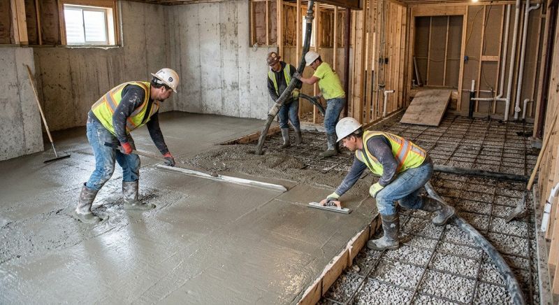 Basement Concrete Installation in Springfield, PA